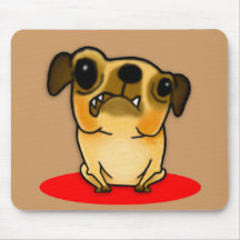 Snaggle Tooth Pug Mouse Pad