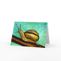 Snail 1 Blank Greeting Card by Stuwahacreations Snail 1 Blank Greeting Card