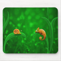 Snail and Chameleon mousepads by vladstudio Snail and Chameleon mousepads