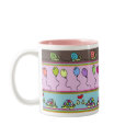 Snail and Turtle Mug by Betjecom Snail and Turtle Mug