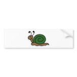 snail bumper sticker