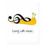 Snail Clef: Living with music... Post Cards