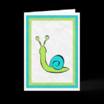 Snail Greeting Card