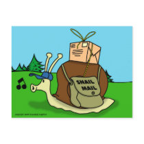 Snail Mail Postcard by screwballgraphics Snail Mail Postcard