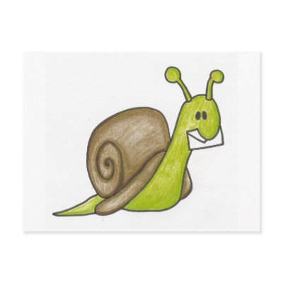 Snail Mail Postcard by jduncan29
