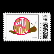 Snail Mail stickies postage