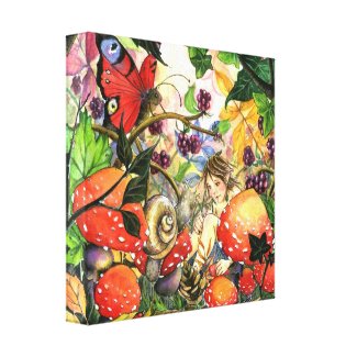 "Snail Meets Elf" Canvas Stretched Canvas Prints