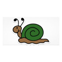 snail photo card template