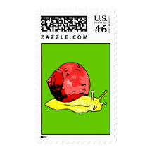Snail Postage Stamp