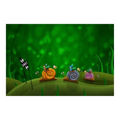 Snail Racing Poster by vladstudio