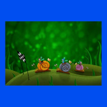 Snail Racing Poster