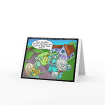 Snail Real Estate Sales Funny Gifts & Collectibles cards