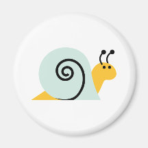 Snail Slugs Gastropoda Cute Cartoon Animal Fridge Magnet