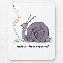Snail Surprised mousepads