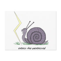 Snail Surprised postcards