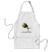 SNAIL WITH CAPTION FROM JUNGLEWALK.COM aprons by junglewalkcom SNAIL WITH CAPTION FROM JUNGLEWALK.COM aprons