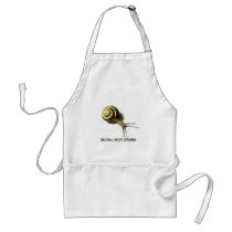 SNAIL WITH CAPTION FROM JUNGLEWALK.COM aprons by junglewalkcom SNAIL WITH CAPTION FROM JUNGLEWALK.COM aprons