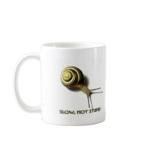 SNAIL WITH CAPTION FROM JUNGLEWALK.COM COFFEE MUG