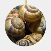 snails christmas tree ornament