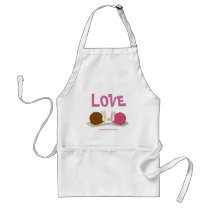 Snails In Love Apron by screwballgraphics Snails In Love Apron
