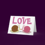 Snails In Love Greeting Card