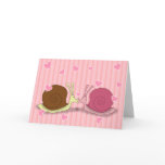 Snails In Love Greeting Card