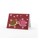 Snails In Love Greeting Card