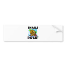 Snails Rock bumper stickers