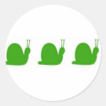 Snails Round Sticker