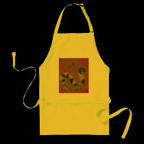 snake and butterfly apron