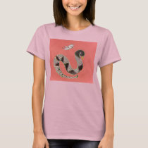 snake and butterfly - pink design t-shirts by alyciakeating snake and butterfly - pink design t-shirts