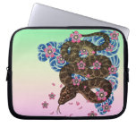 Snake and cherry laptop sleeve
