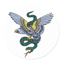 Snake and Eagle stickers by Kat_Kapers Snake and Eagle stickers