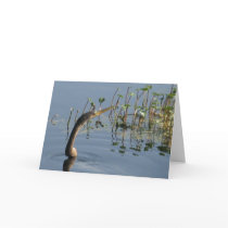 Snake bird "thinking of you" card