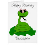 Snake Birthday Card Just Add Name