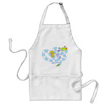 Snake Board Game Doodle Art Apron