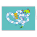 Snake Board Game Doodle Art Card by oodlesdoodles Snake Board Game Doodle Art Card