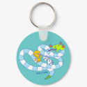 Snake Board Game Doodle Art Keychain
