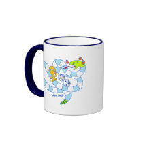 Snake Board Game Doodle Art Mug mugs