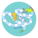 Snake Board Game Doodle Art Sticker by oodlesdoodles Snake Board Game Doodle Art Sticker