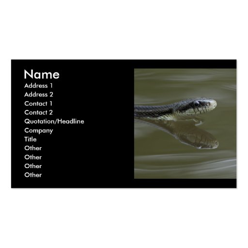 snake business card template