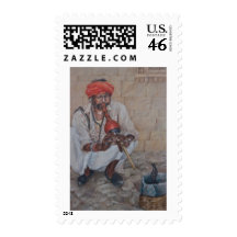Snake Charmer, Jaipuir Postage Stamp