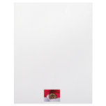Snake curled up in Santa hat, ball python Customized Letterhead
