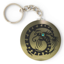 SNAKE DRAGON,black,blue aquamarine,grey agate Keychain