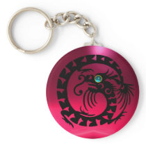 SNAKE DRAGON,black,blue aquamarine,red pink ruby Key Chains