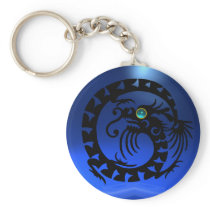 SNAKE DRAGON,black,blue aquamarine,sapphire Keychains