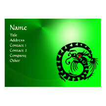 SNAKE DRAGON EMERALD,  Beauty,Salon,Day Spa Business Card Templates