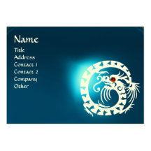 SNAKE DRAGON SAPPHIRE blue white red Business Card