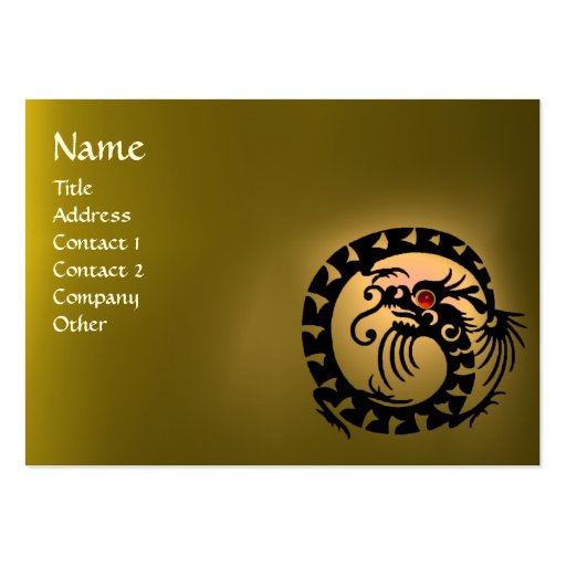 SNAKE DRAGON TOPAZ  purple white red yellow Business Card Templates (front side)