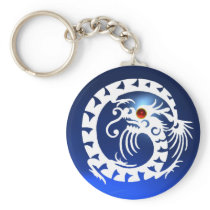SNAKE DRAGON,white,red  ruby,blue sapphire Keychains